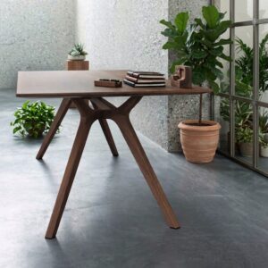 Scrivania direzionale artigianale in legno Frezza dim.210x100x74,5