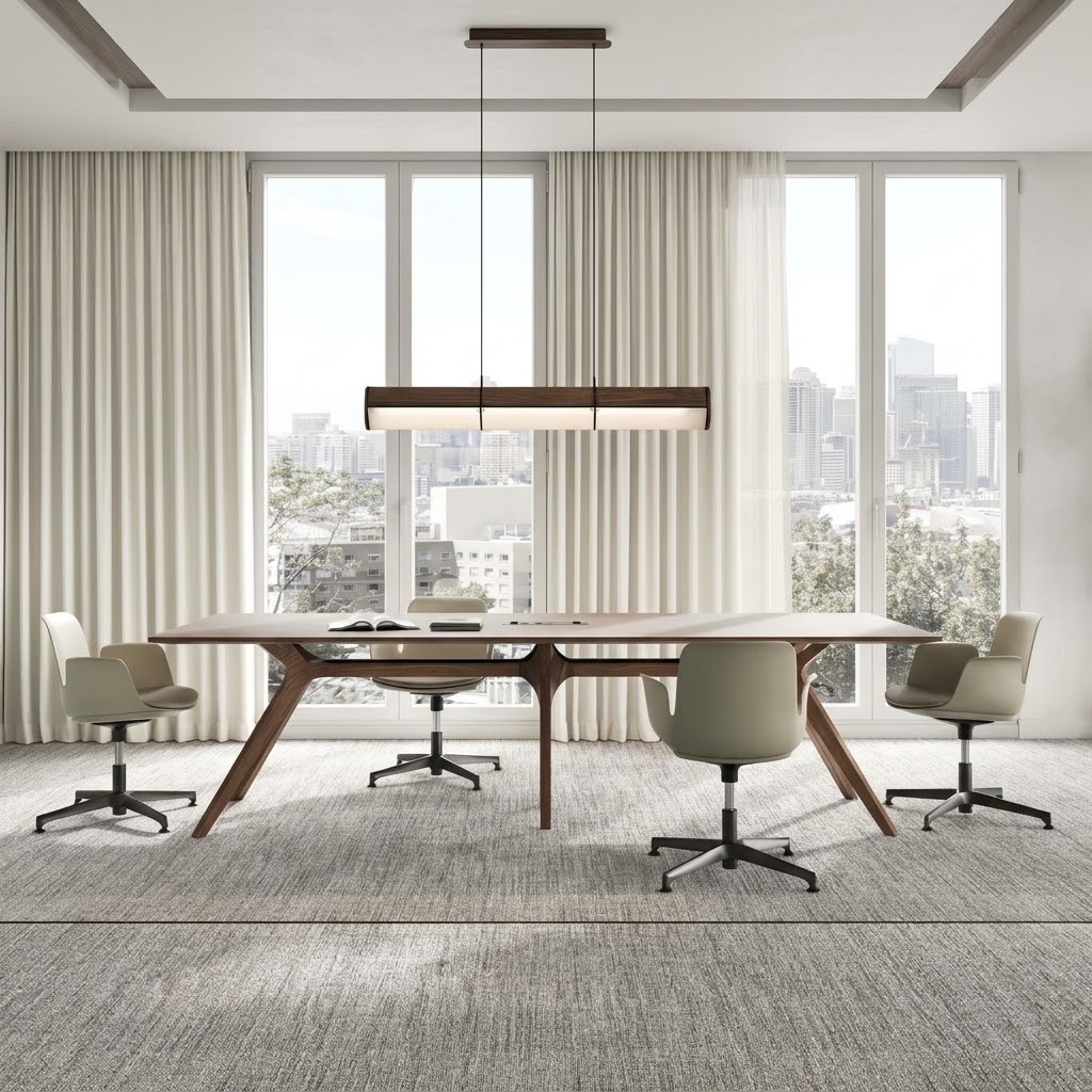 Scrivania direzionale artigianale in legno Frezza dim.210x100x74,5 - immagine 4